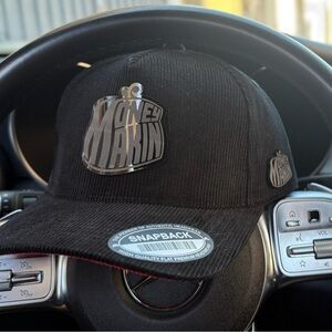 Black Snapback Cap with Logo